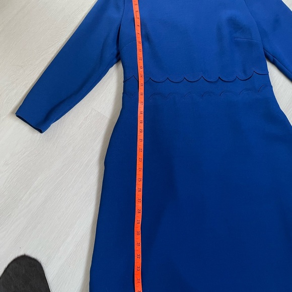 Elegant gorgeous blue dress with detailed scallop at the waist Banana Republic - Picture 2 of 12